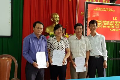 Lễ công bố Quyết định thành lập trường Tiểu học Kim Đồng và Quyết định điều động, bổ nhiệm cán bộ quản lý